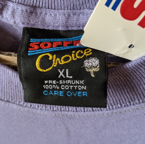 VTG 90's t-shirt Navy Single Stitch NWT - Picture 5 of 5